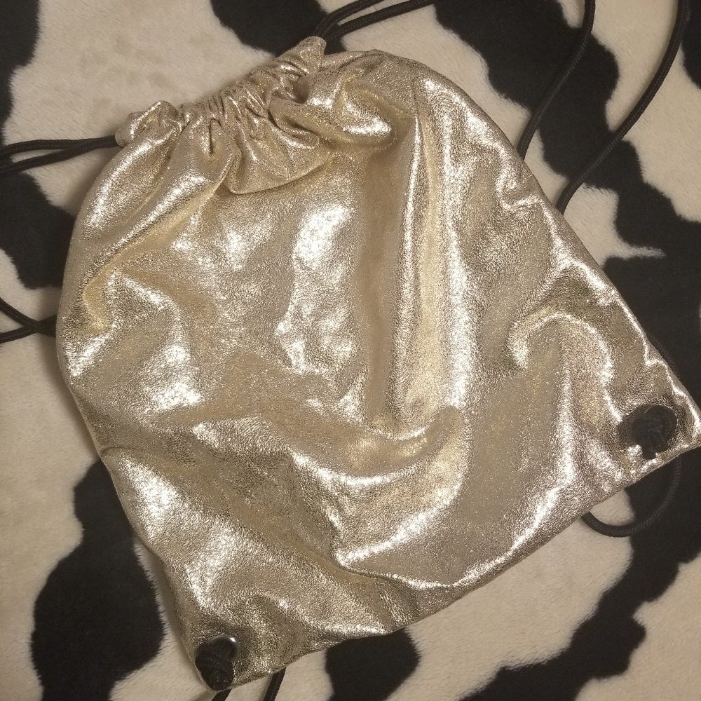 Forever 21 Glitter Drawstring Bag